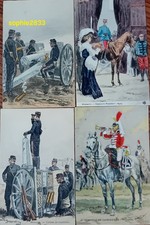 1er Empire  et 1914/ lot de 4 cartes par Maurice Toussaint