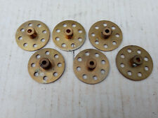 Meccano – 6 roues barillet laitonnées N° 24