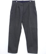 New Vintage 1940s Grey Woven Cotton Work Chore Peasant Pants W38 Made in France