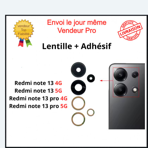 Lentille xiaomi redmi note - lentille,