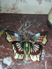 Papillon émaillé signé Grelet Création Grémier Emaux de Limoges