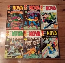 Lot de 6 comics NOVA n° 90 92 122 124 125 136 Marvel Semic Lug - Bon État 