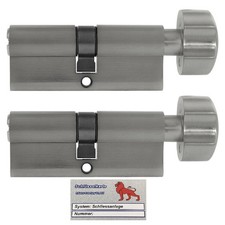 2x Cylindre à Bouton 90mm