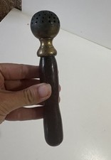 Ancien Goupillon a bénir Bois Et Laiton Collection Eglise Religion