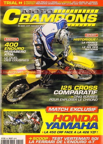 Moto crampons 200 - 200, yamaha