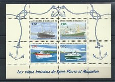 St Pierre et Miquelon Bloc N°4** (MNH) 1994 - Vieux bateaux