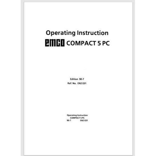 Emco compact lathe - 5, pc