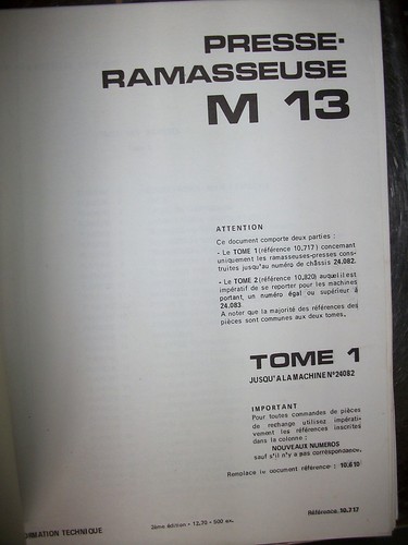 Someca presse ramasseuse - , m13
