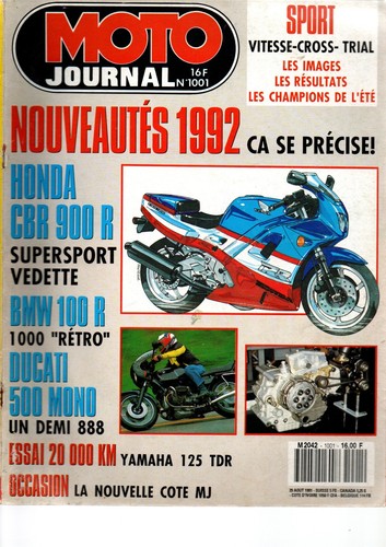 Moto journal n01001 honda - n01001,