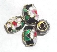 4 PERLES CLOISONNEES 10 MM