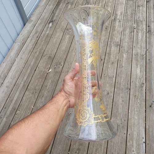 Ancien grand vase - décor, en
