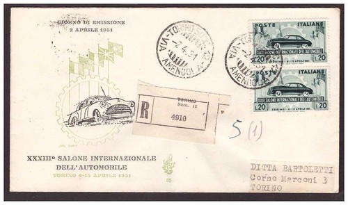 Fdc venetia club - club, 1951