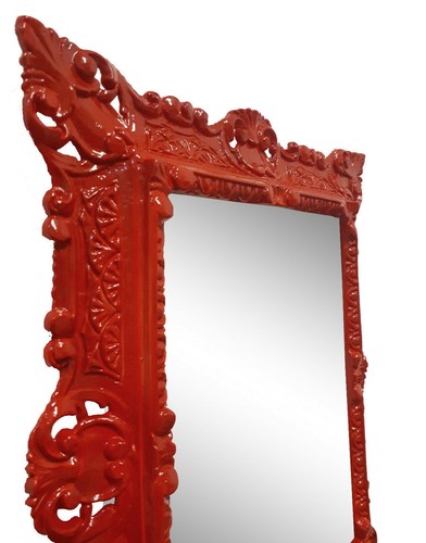 Rouge miroir mural repro - mural,