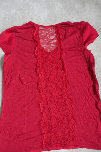 Haut pyjama femme - pyjama, rouge
