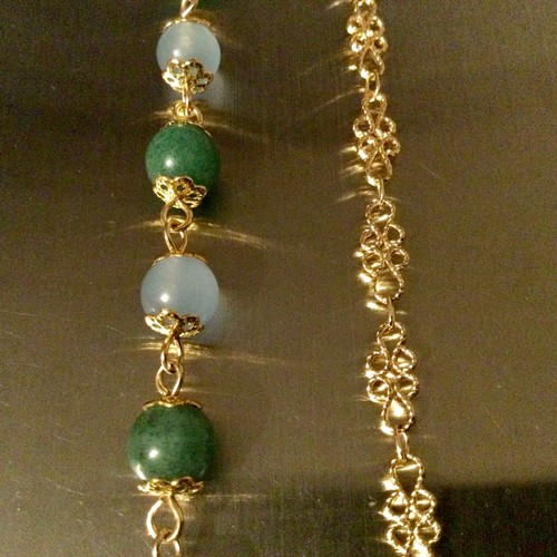 Plaqué jade aigue - or, jade-aigue-marine
