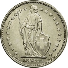 Monnaie, Suisse, 2 Francs