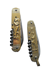 Lot de 2 canifs de collection ancien-Coursolles-Fontenille-