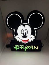Veilleuse décorative Lightbox lampe led MICKEY BRYAN