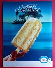 Publicité de presse:  Glaces GERVAIS et Savon CAMAY Charme   1982