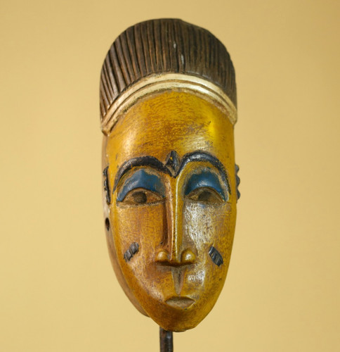 Ancien masque africain bois - ancien,