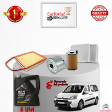 Filtres Kit D'Entretien Et Huile Citroen Berlingo II 1.6 HDI 55KW 75CV 2009->