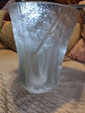 Imposant Vase en Pâte De verre  Décor La Forêt Josef Inwald Barolac Art Déco