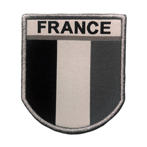 Ecusson france brodé gris - france,