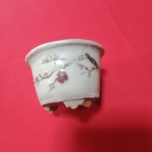 Petit pot bonsaï blanc - À,