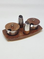 Arthur Salm Sweden Service Condiments Vintage Teck Design Scandinave Mid Century