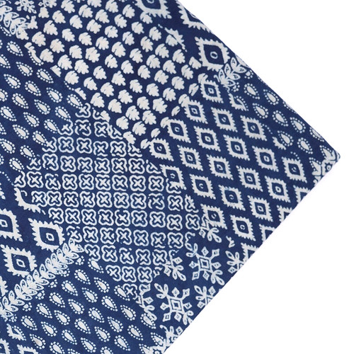 Tissu indien imprimé bloc - , à