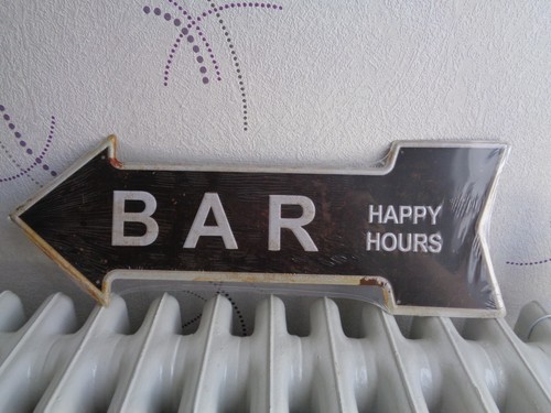 Tole metal fleche - bar, x