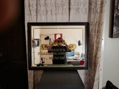 Tableau miroir bières - tableau, spaten