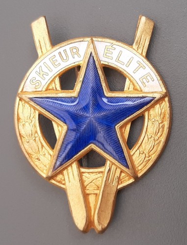Insigne numéroté skieur - insigne,