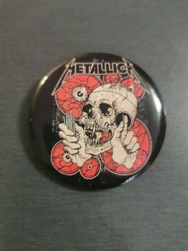 Metallica black album pin - black,
