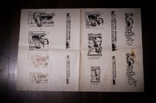 CASABLANCA Humphrey Bogart Small Uncut Pressbook Movie Poster Original R1956