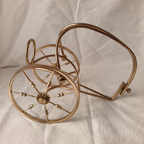 Porte bouteille metal dore - bouteille, en