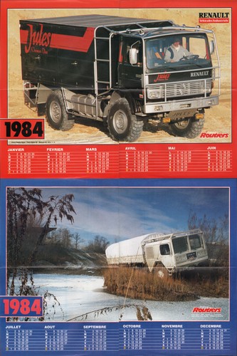 Poster camion calendrier dakar - camion,