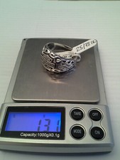 Bague "Flaming" HARLEY DAVIDSON en ARGENT massif 925 sterling SILVER ring NEW