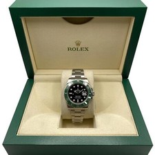 Rolex Submariner Date Personnalisé Vert Céramique Noir Cadran Automatique Montre