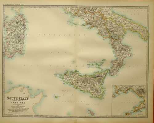 Carte antique 1895 - carte, de