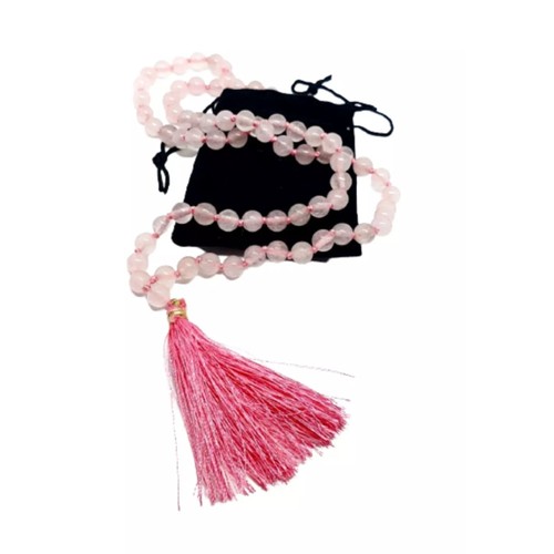 Perles mala quartz rose - mala,
