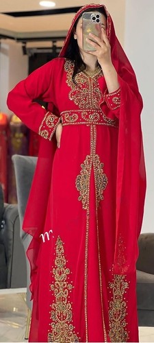 Robe longue rouge femme