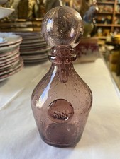 FLACON 18 cm VERRE SOUFFLÉ