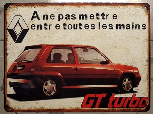 Plaque métal vintage renault - plaque,