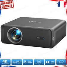 Vidéoprojecteur FullHD 4K 1200ANSI Auto Focus/Keystone Android WiFi6 BT5.2 Dolby