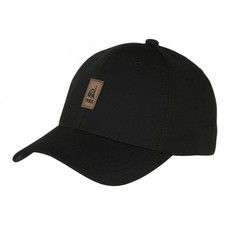 Casquette Paris Noire Patch Cuir Marron Classe-Taille unique