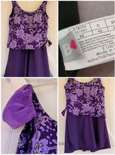 ROBE DE BAIN VIOLET/PARME AVEC BONNET - BLANCHEPORTE TAILLE 48 - NEUF  PAS PORTÉ
