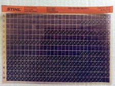 Microfiche Liste pièces Tronçonneuses STIHL 070 076 084 090/090 G  3/85