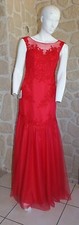 Robe cocktail rouge taille