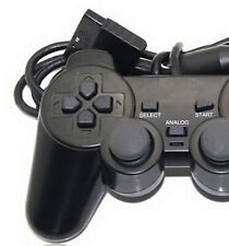 Manette PS2 Analogique Vibrantes Noires
